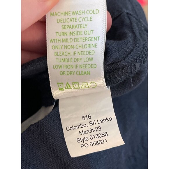 Lilly Pulitzer Breeta Linen Trouser Pants True Navy Blue Size 0 NWT $148 - Picture 16 of 16